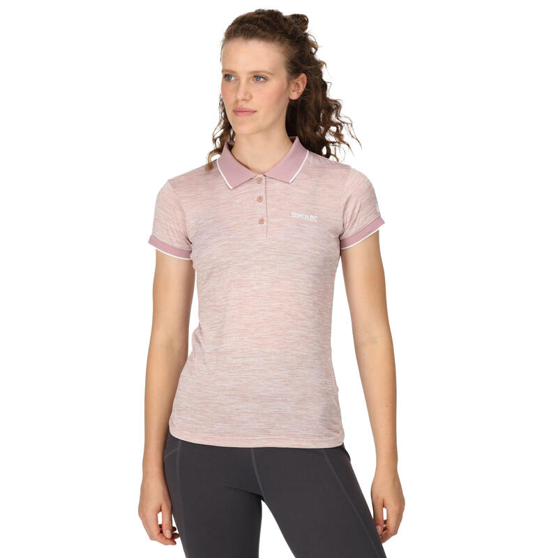 Dames Remex II Polo Hals TShirt (Schemerige roos)