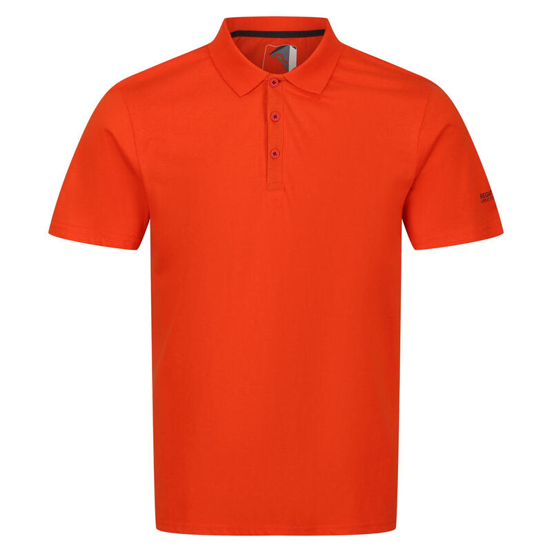 Heren Sinton Lichtgewicht Poloshirt (Roestige sinaasappel)