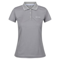 Polo manches courtes MAVERICK Femme (Gris pâle)