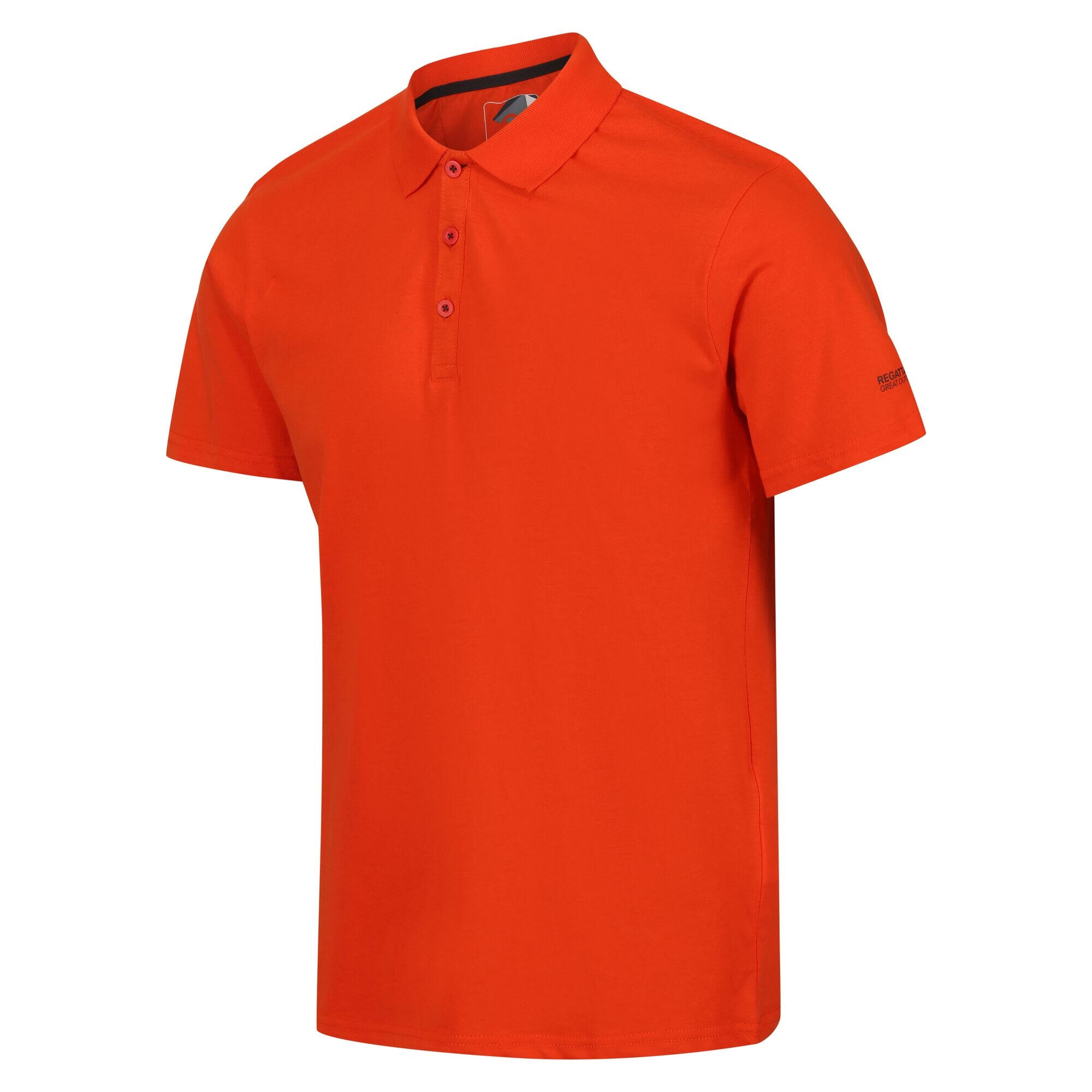 Mens Sinton Lightweight Polo Shirt (Rusty Orange) 3/5