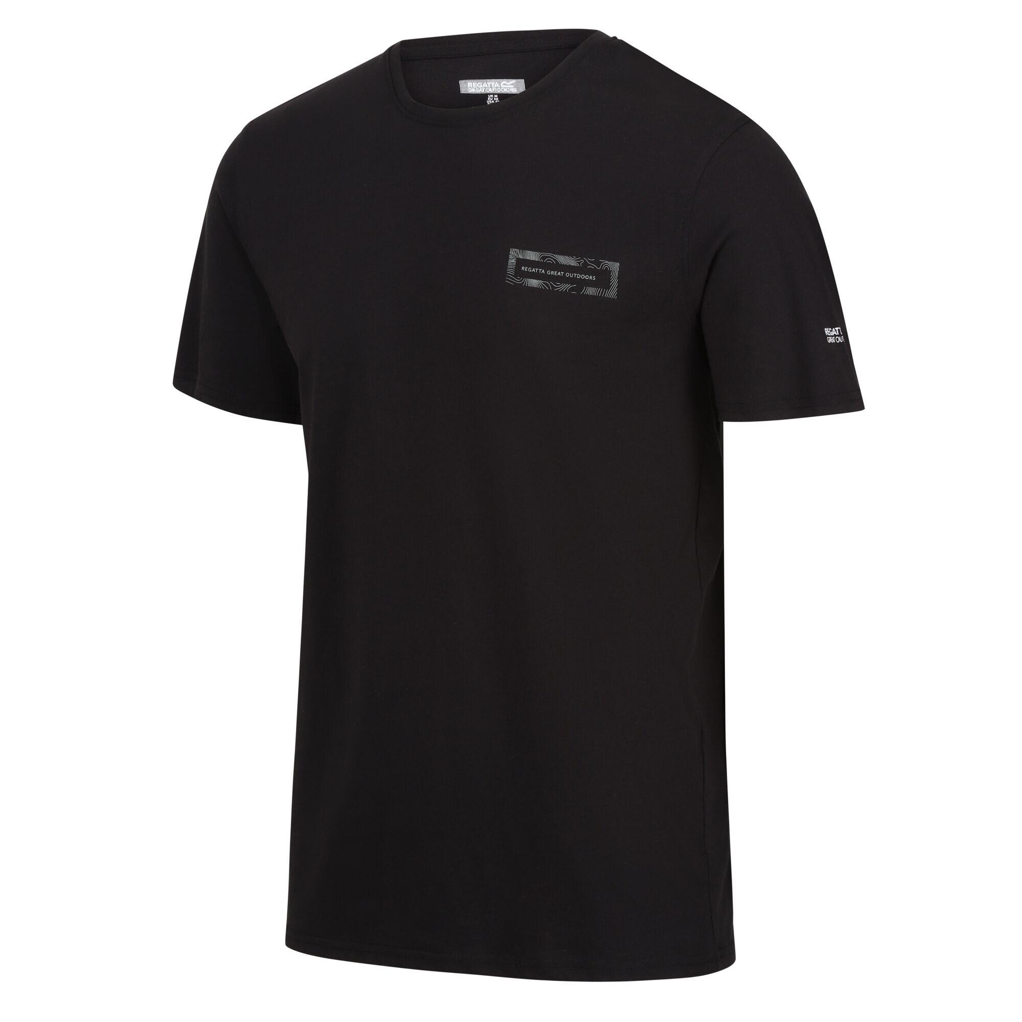 Mens Breezed IV Back Print TShirt (Black) 3/5