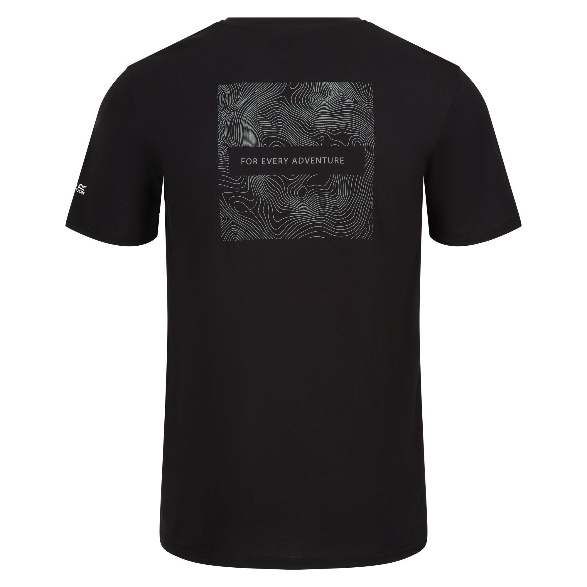 Mens Breezed IV Back Print TShirt (Black) 2/5