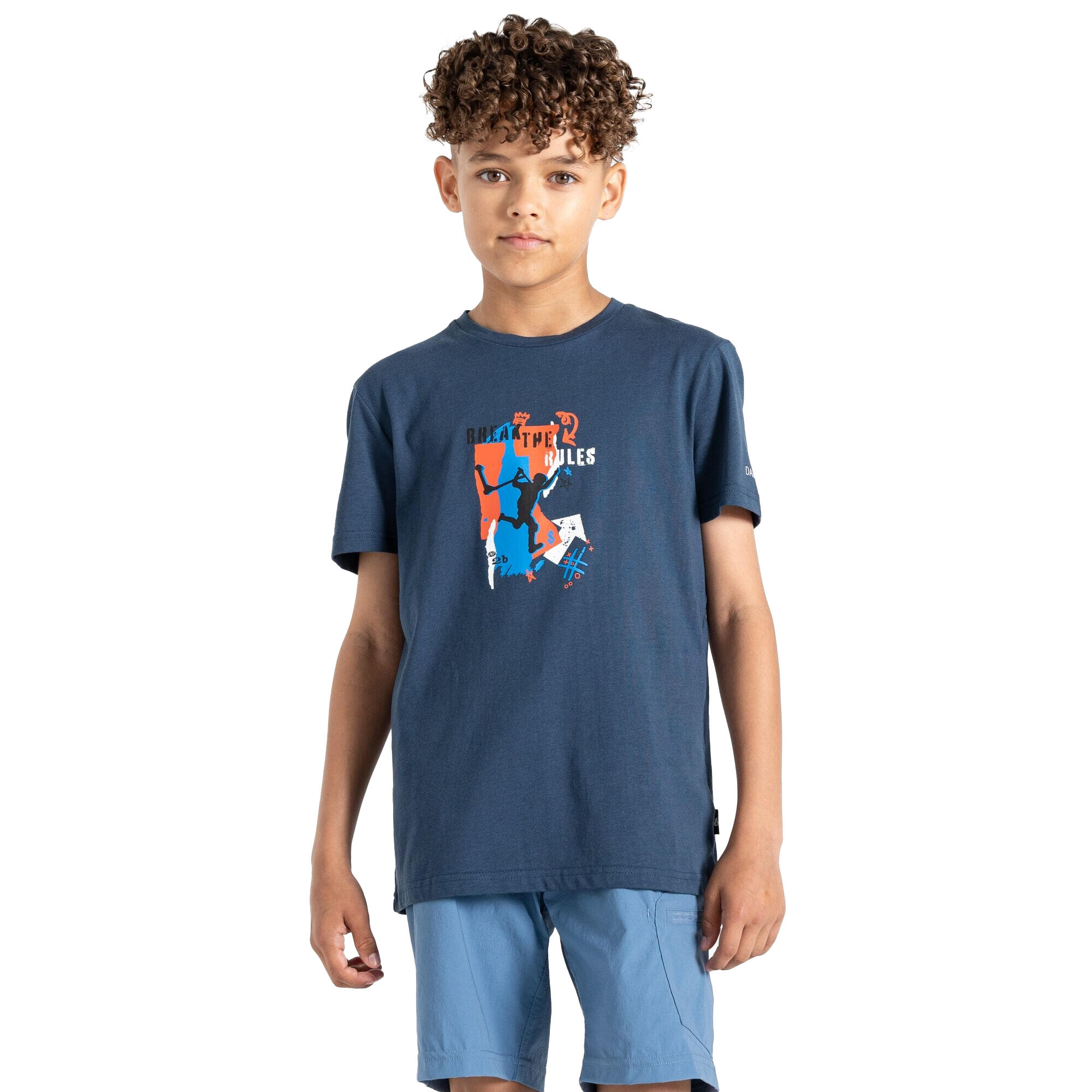 Childrens/Kids Trailblazer II Skating Scene TShirt (Moonlight Denim) 4/5