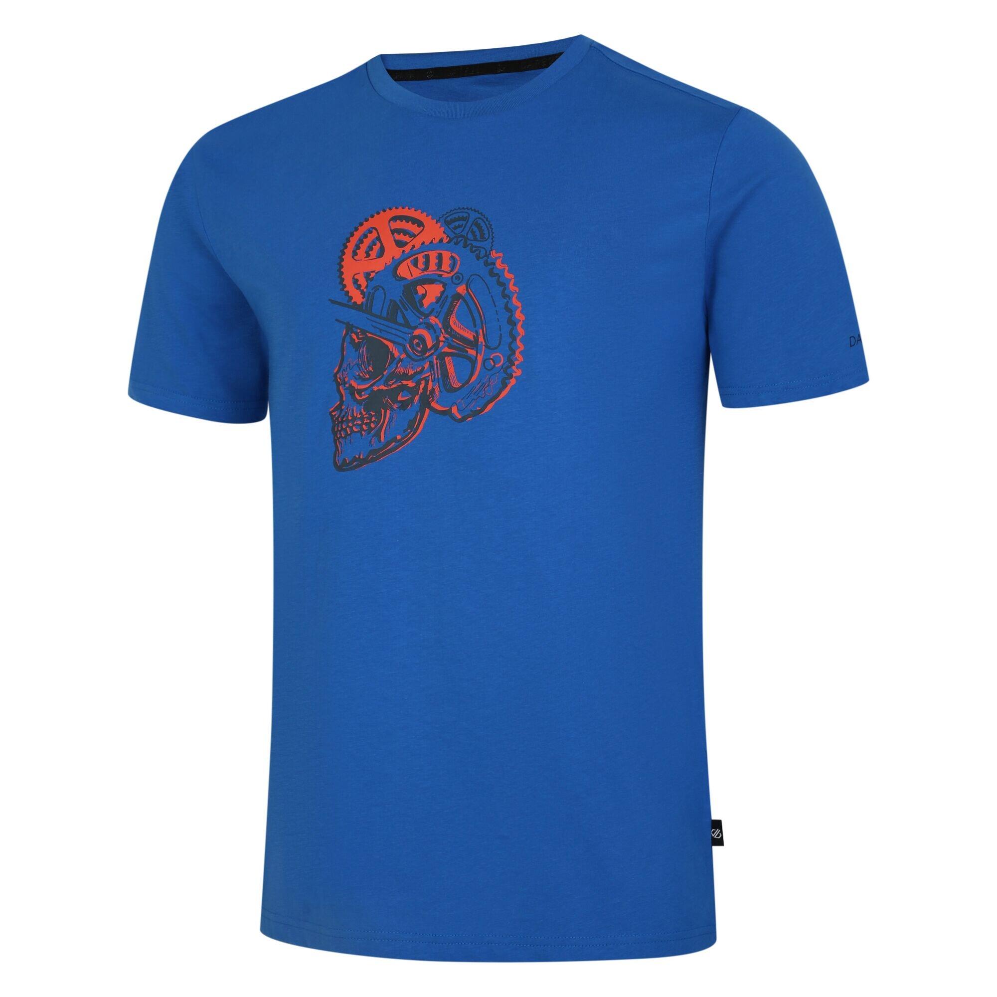 Mens Movement II Skull TShirt (Athletic Blue) 3/4