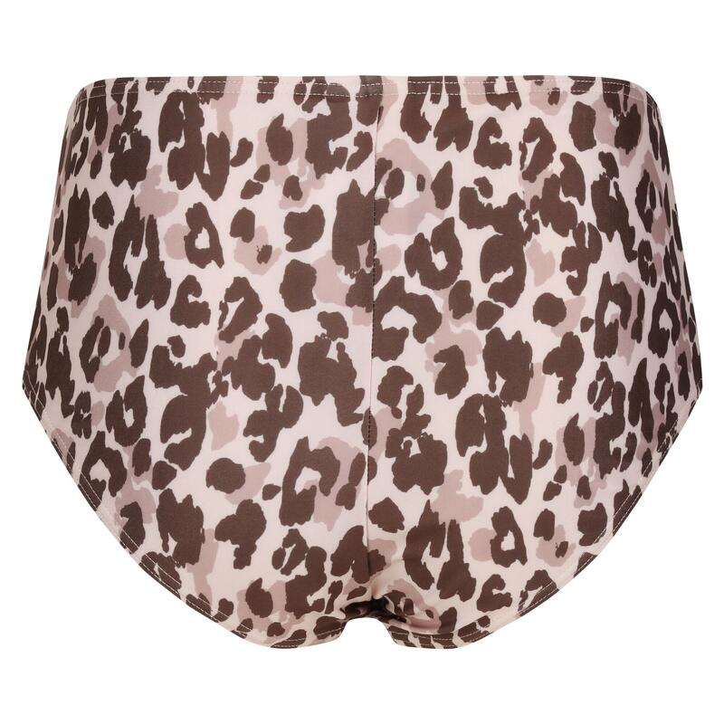 Cuecas de banho Paloma Leopard Print para senhora/senhora Castanho / Bege