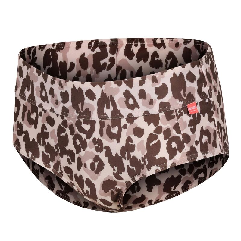 Braga de Bikini Paloma Estampado de Leopardo para Mujer Marrón, Beige