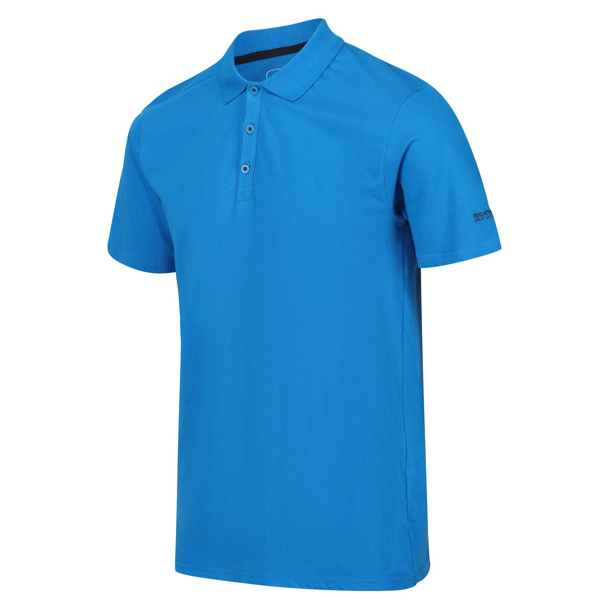 Mens Sinton Lightweight Polo Shirt (Indigo Blue) 3/5