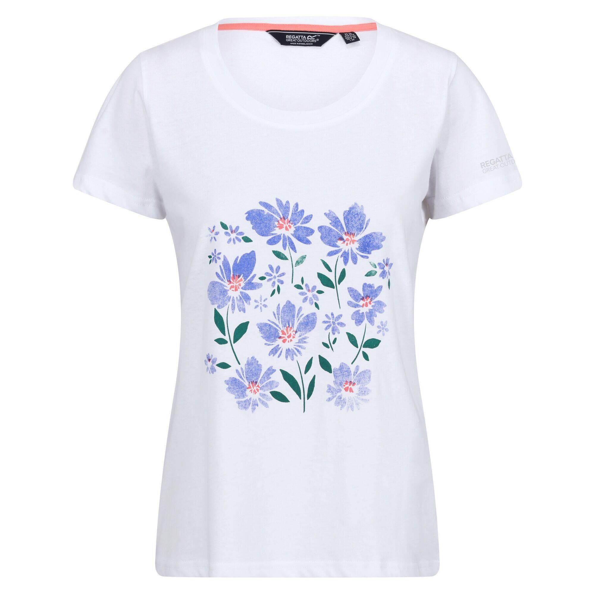 REGATTA Womens/Ladies Filandra VIII Floral TShirt (White)