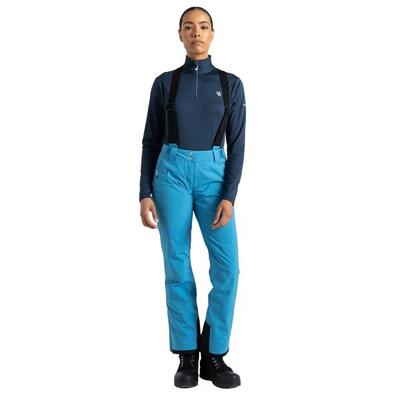 Donna Isolato Pantaloni Da Sci Dare 2B Diminish Nero Bianco