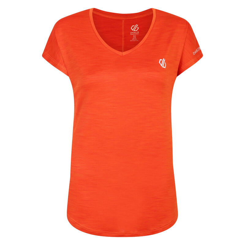 Camiseta Vigilant Activo para Mujer Naranja Oxidado