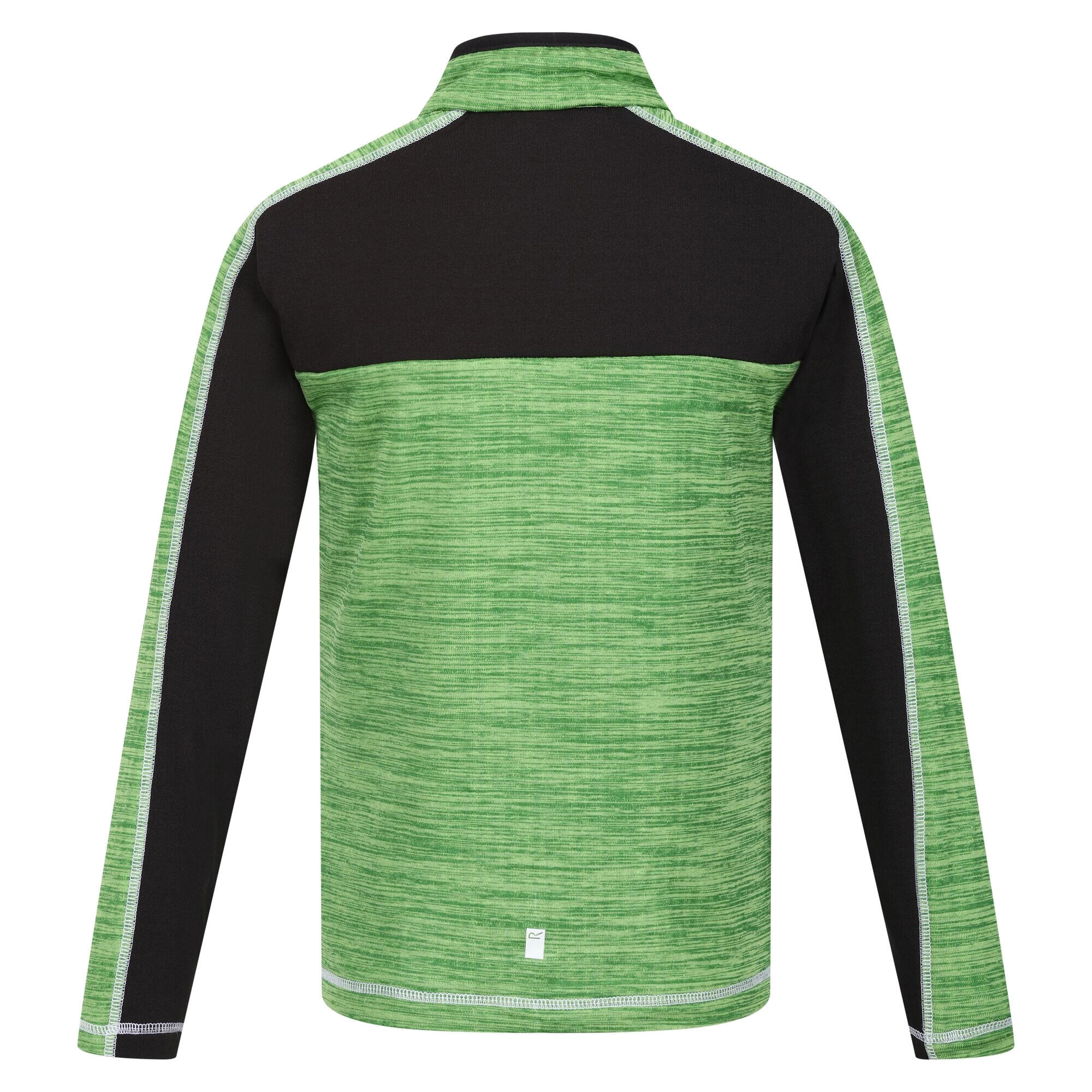 Childrens/Kids Hewley Recycled Half Zip Fleece Top (Jasmine Green/Black) 2/5