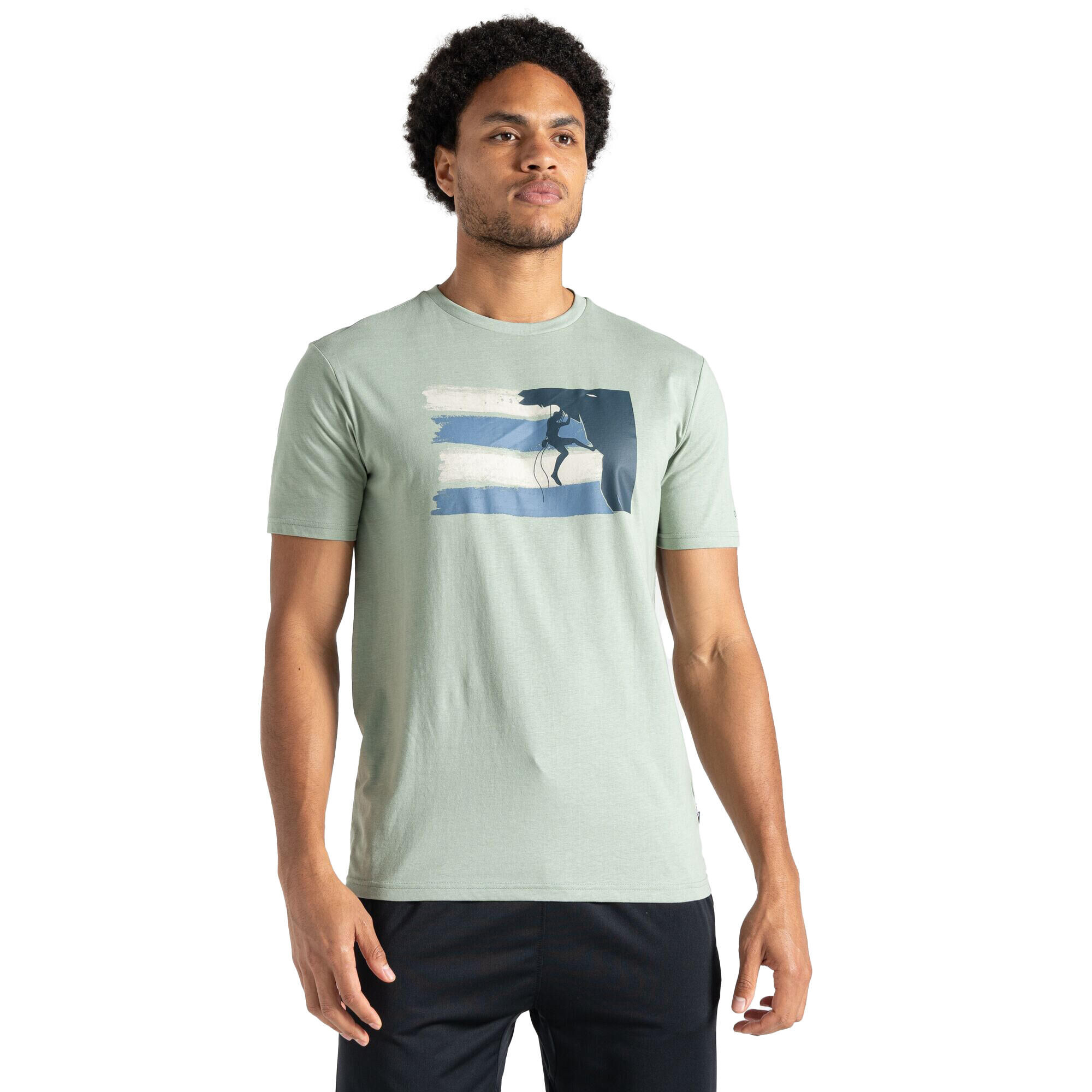 DARE 2B Mens Movement II Mountain Climbing TShirt (Lilypad Green)