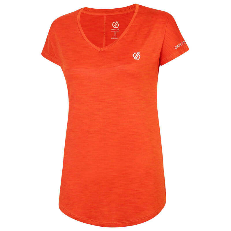 Dames Actief TShirt (Roestige sinaasappel)