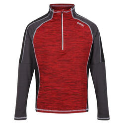 Heren Hepley Fleece (Gevaar Rood/Ash)