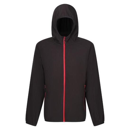 Veste Polaire Homme (Noir / Rouge Classique)