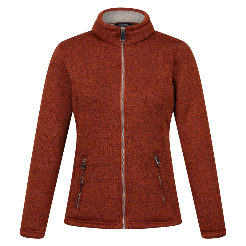 Veste polaire RAZIA Femme (Orange brûlé / Beige clair)