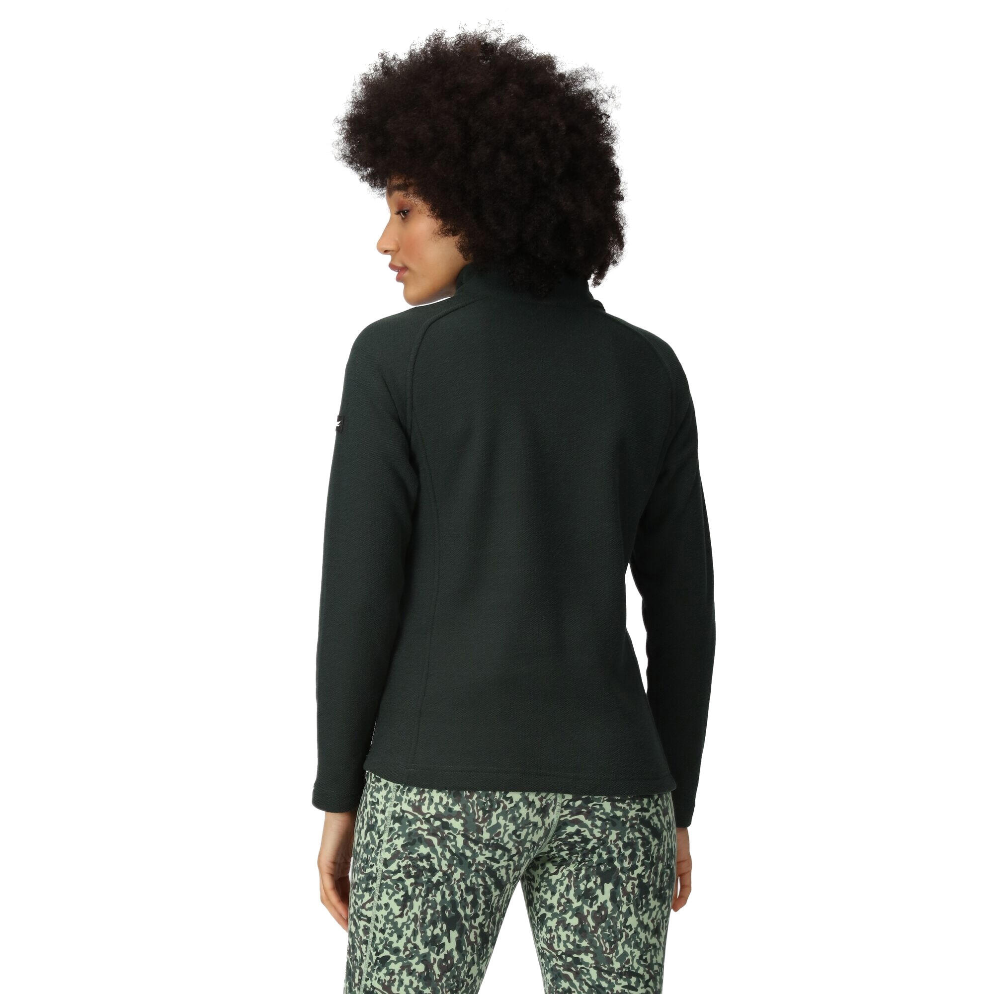 Womens/Ladies Kenger II Quarter Zip Fleece Top (Darkest Spruce) 4/5