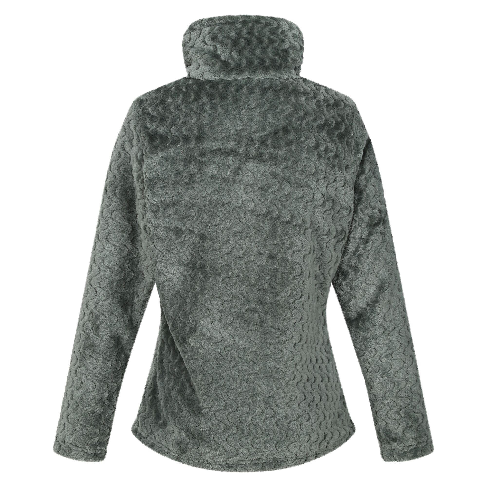 Womens/Ladies Heloise Marl Full Zip Fleece Jacket (Darkest Forest Green) 2/5
