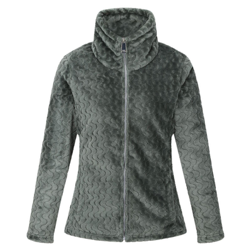 Dames Heloise Marl Full Zip Fleece Jas (Donkerste bosgroen)