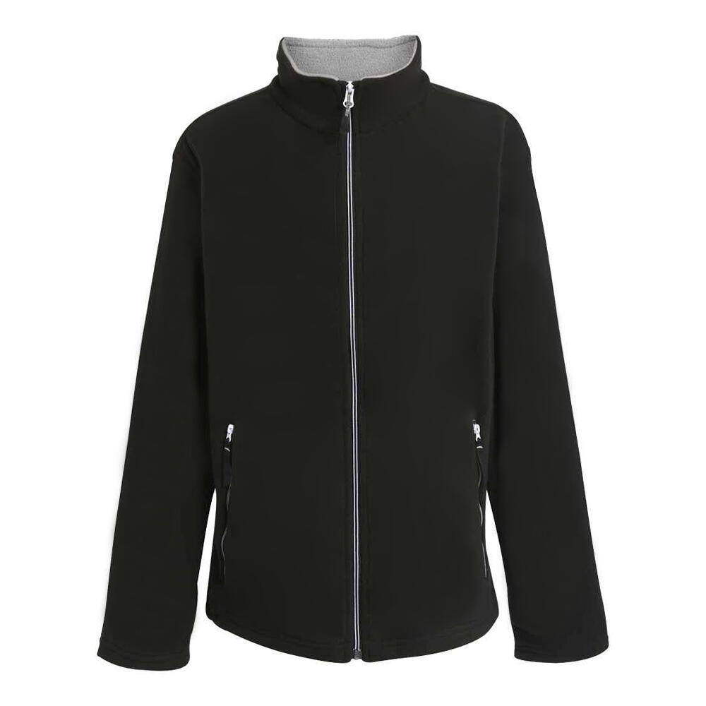 Men's ASCENDER fleece jacket (Black / Grey)