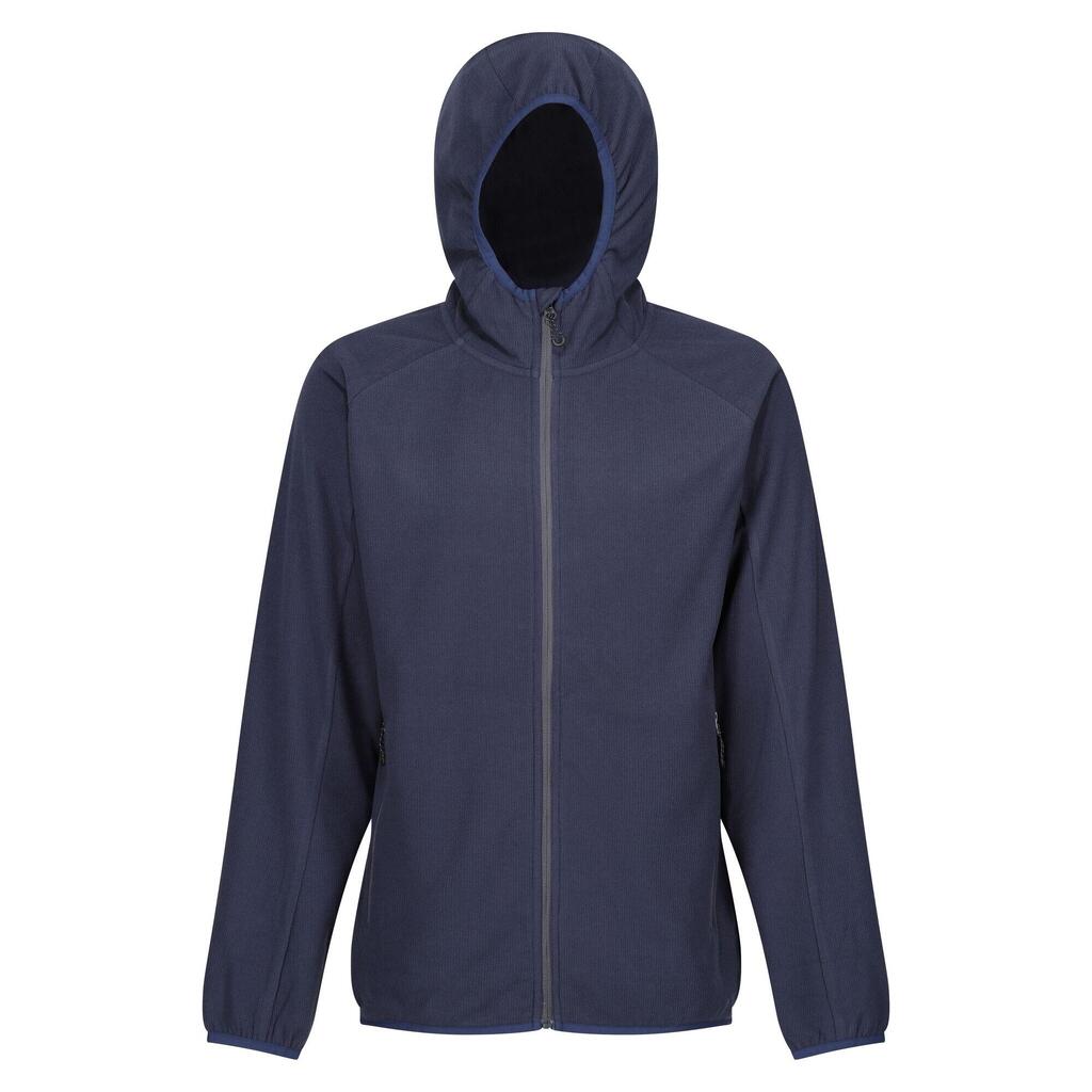Mens Full Zip Fleece Jacket (Navy/Seal Grey)