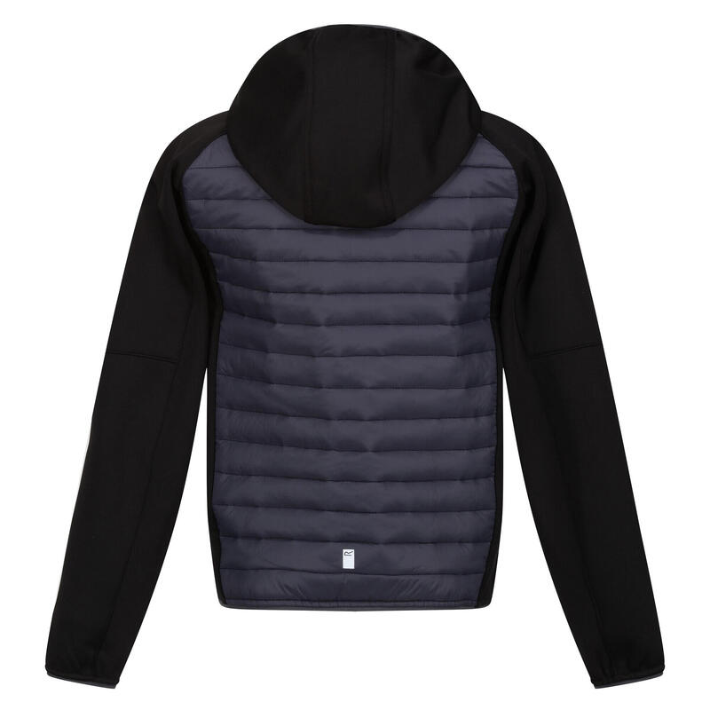 Veste KIELDER HYBRID Enfant (Gris phoque / Noir)