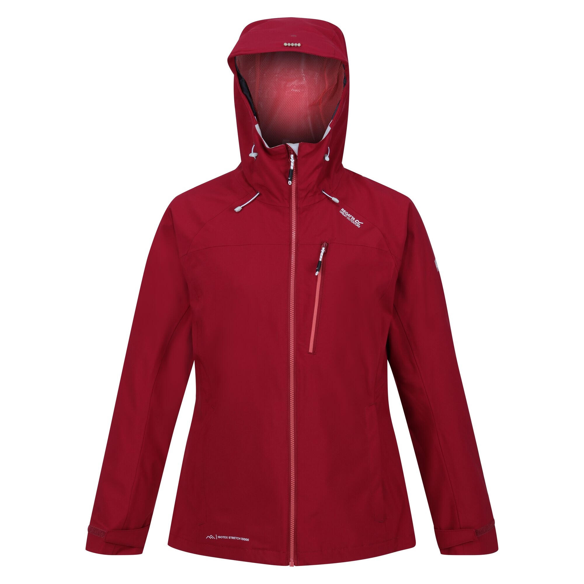 REGATTA Womens/Ladies Britedale Waterproof Jacket (Rumba Red)