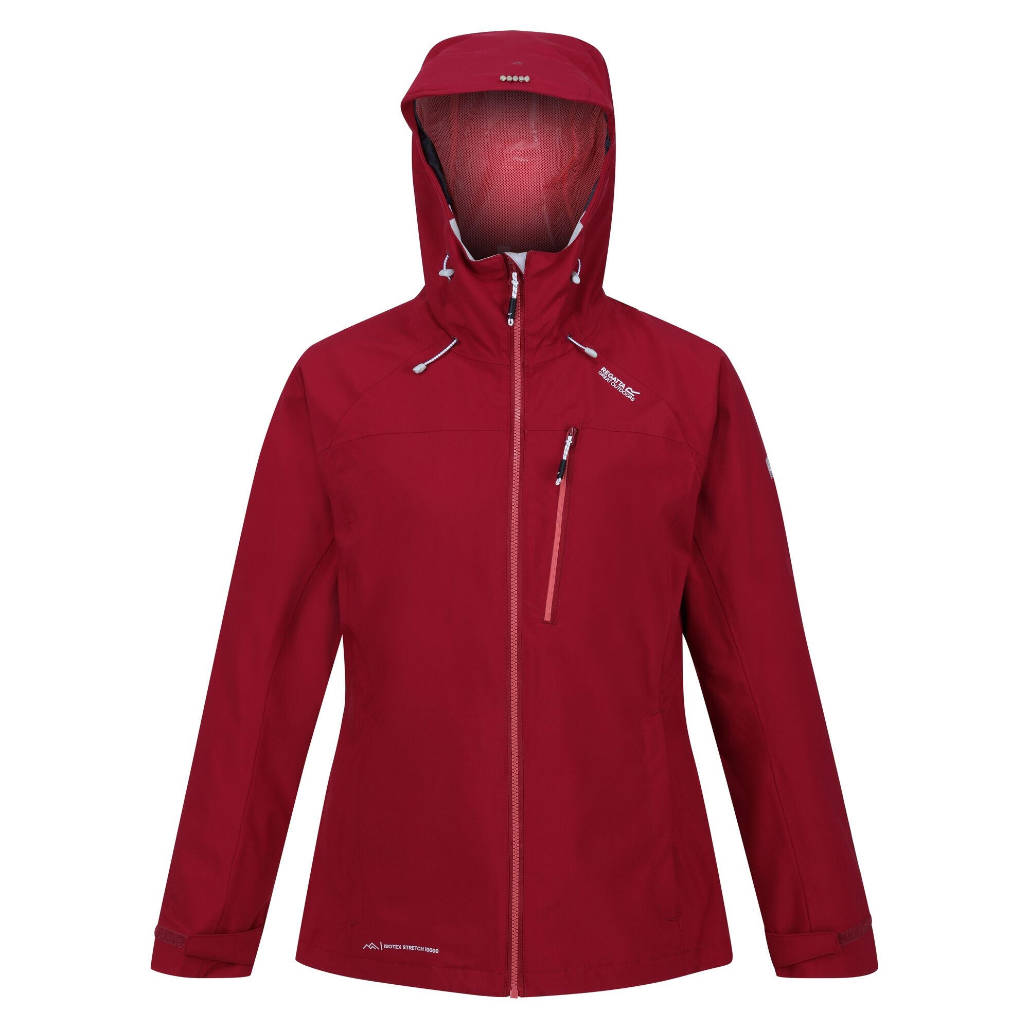 Women's BRITEDALE waterproof jacket (Dark red)