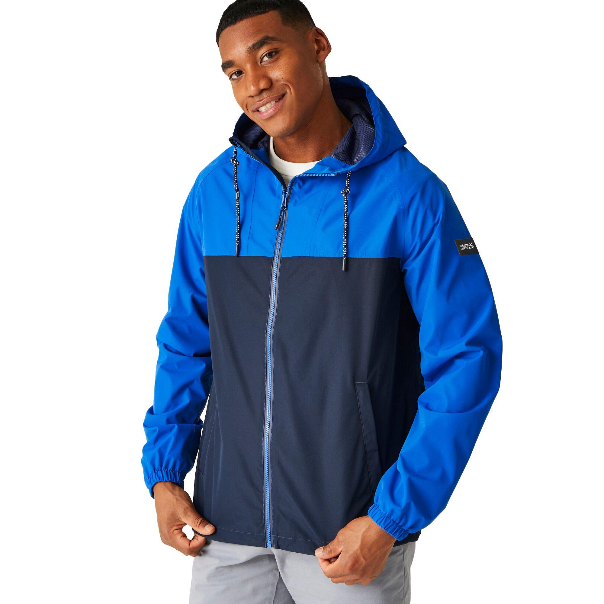Mens Belcastel Waterproof Jacket (Oxford Blue/Navy) 4/5