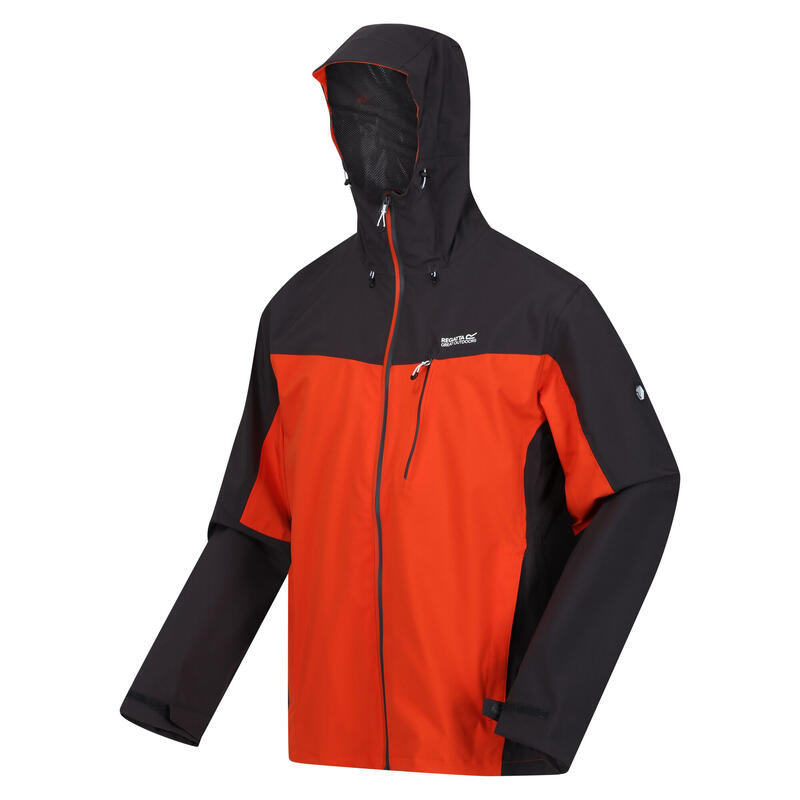 Coupevent BIRCHDALE Homme (Rouge orangé / Cendre)