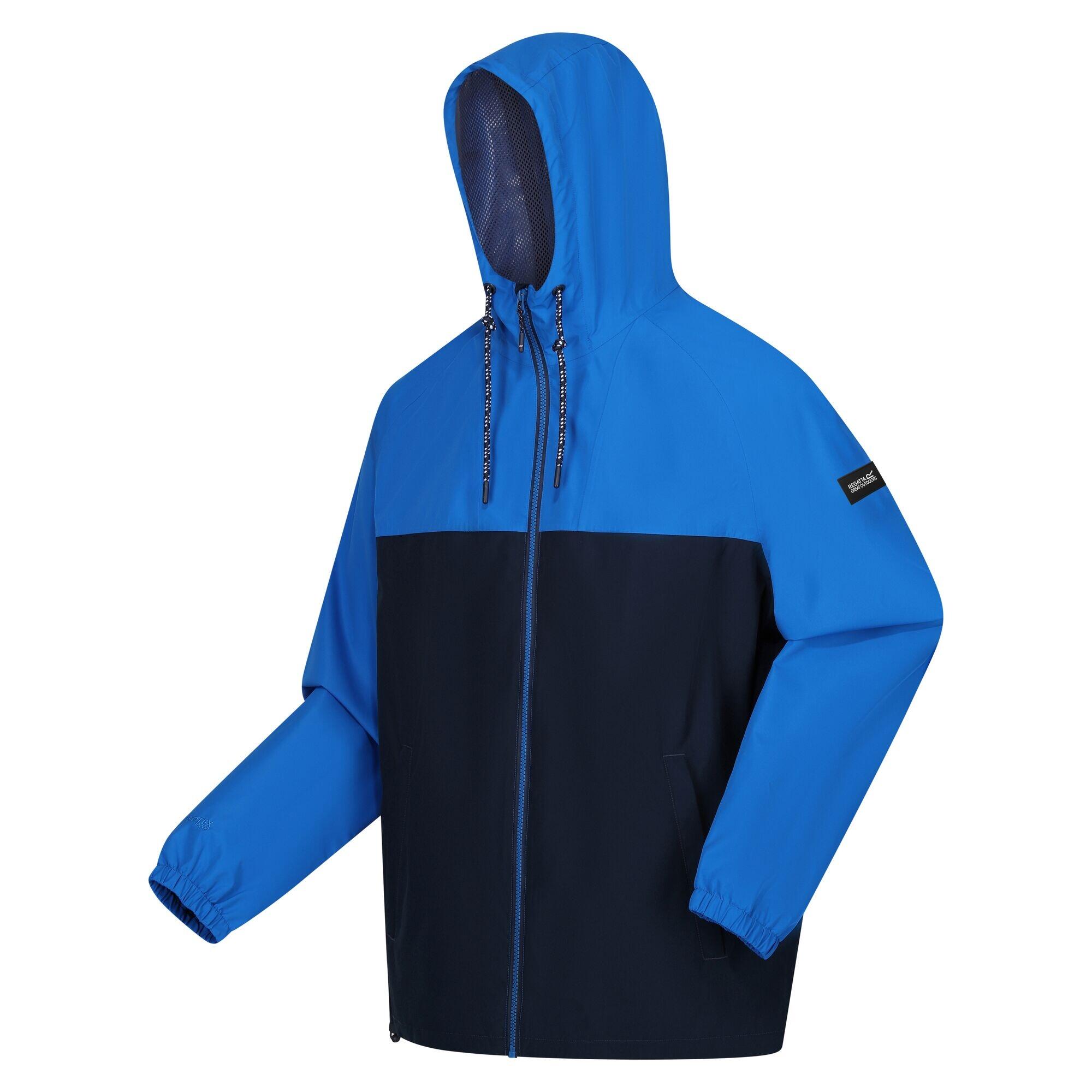 Mens Belcastel Waterproof Jacket (Oxford Blue/Navy) 3/5
