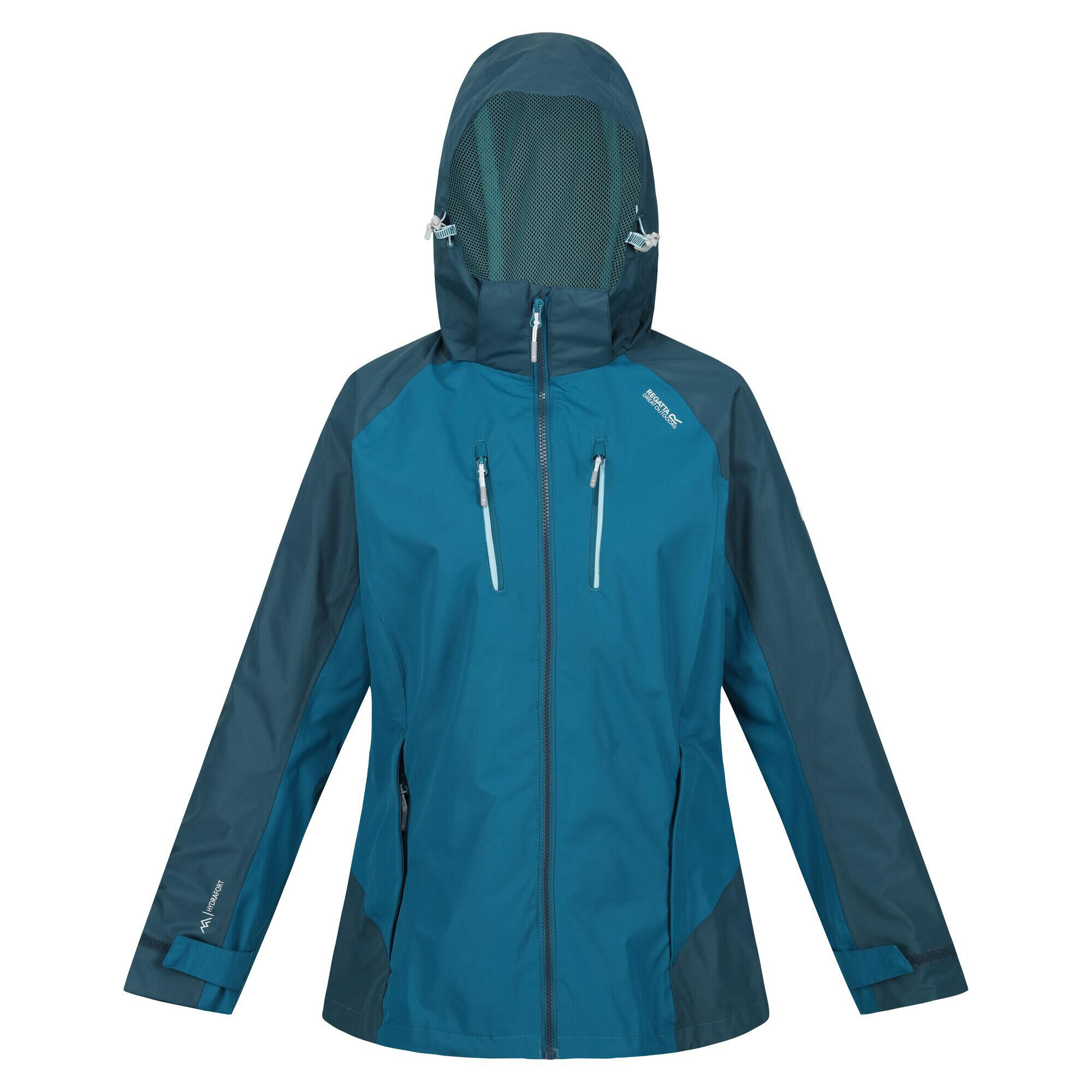 REGATTA Womens/Ladies Calderdale IV Waterproof Jacket (Gulfstream/Reflecting Lake)