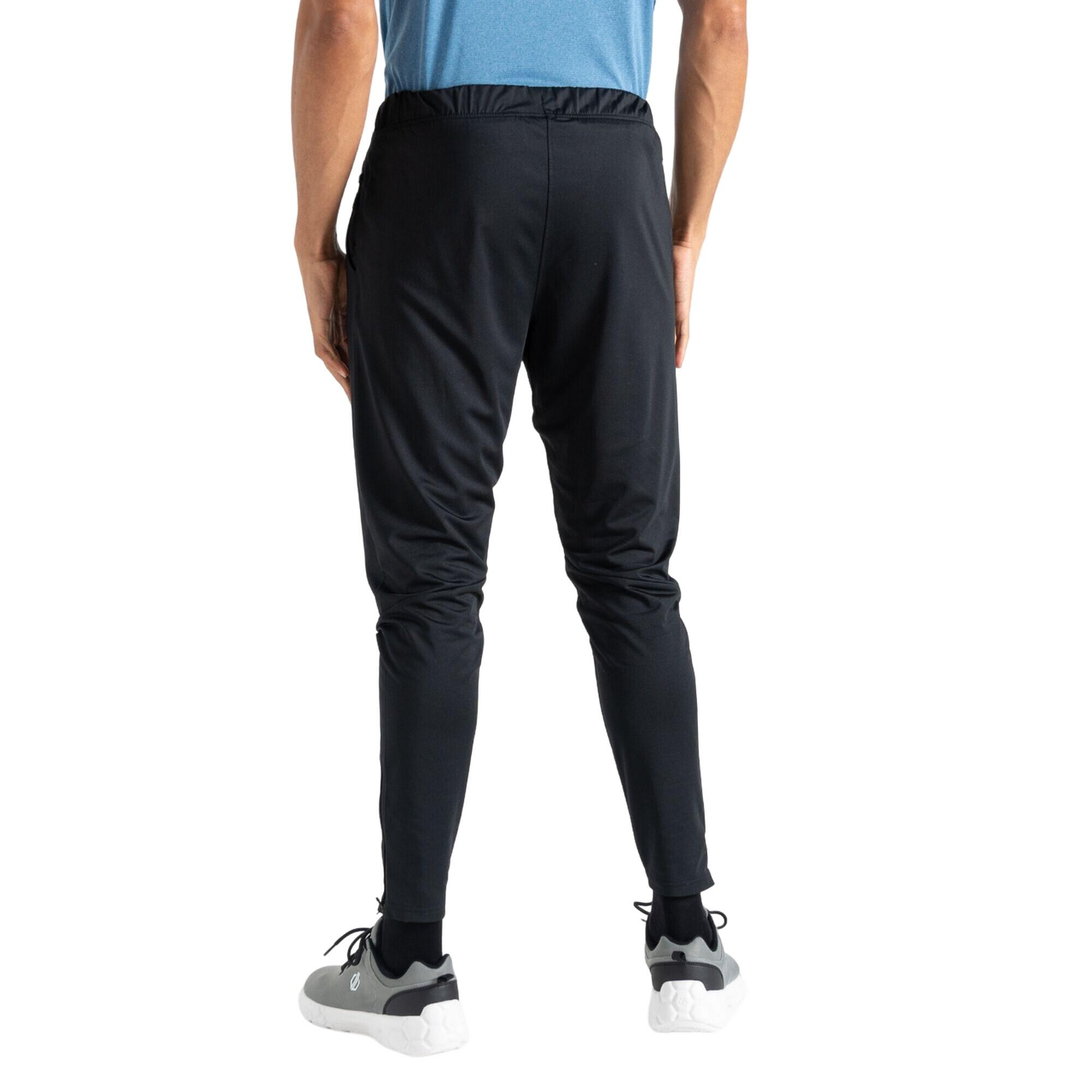 Mens Sprinted Jogging Bottoms (Black) 2/5