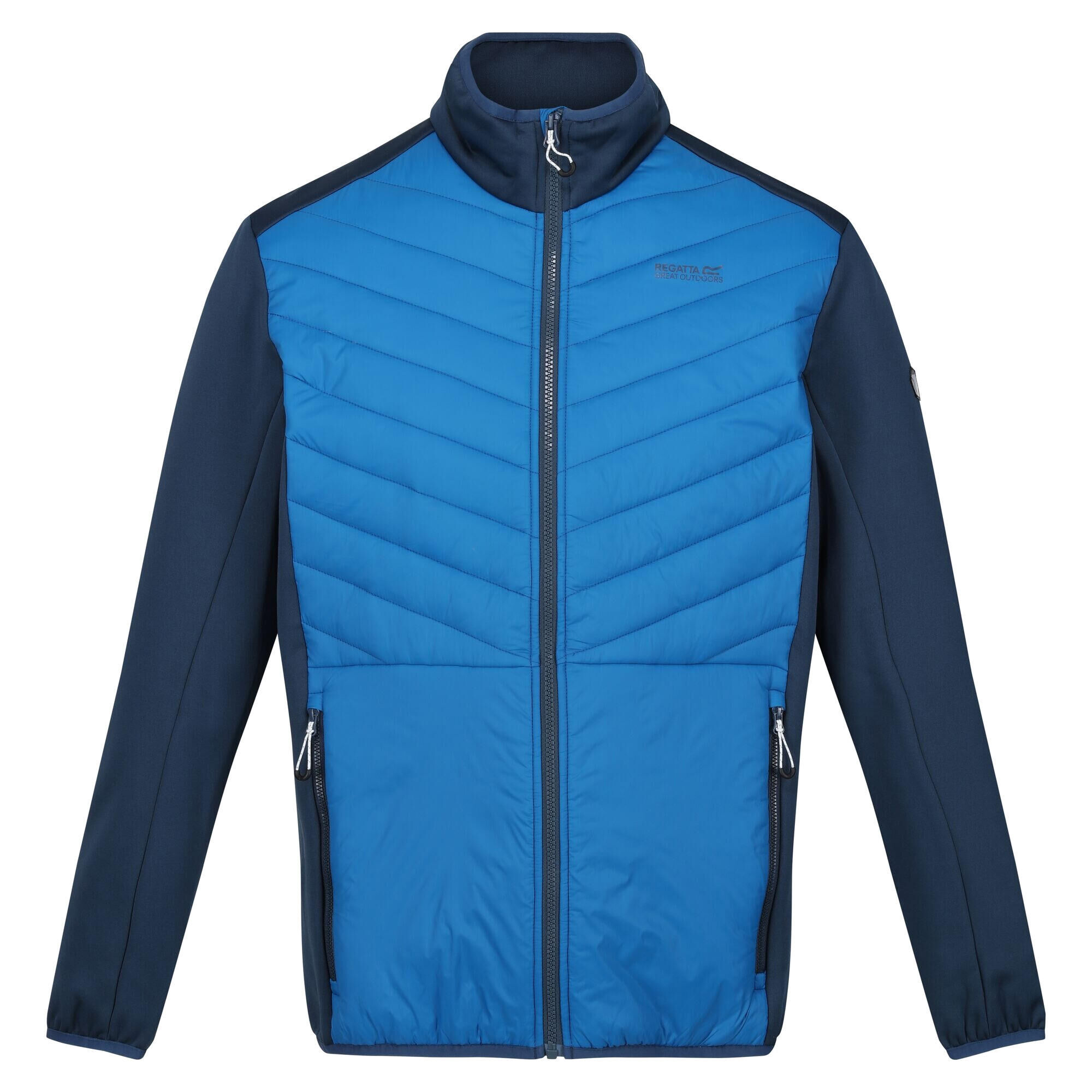 REGATTA Mens Clumber Hybrid III Padded Jacket (Snorkel Blue/Blue Wing)