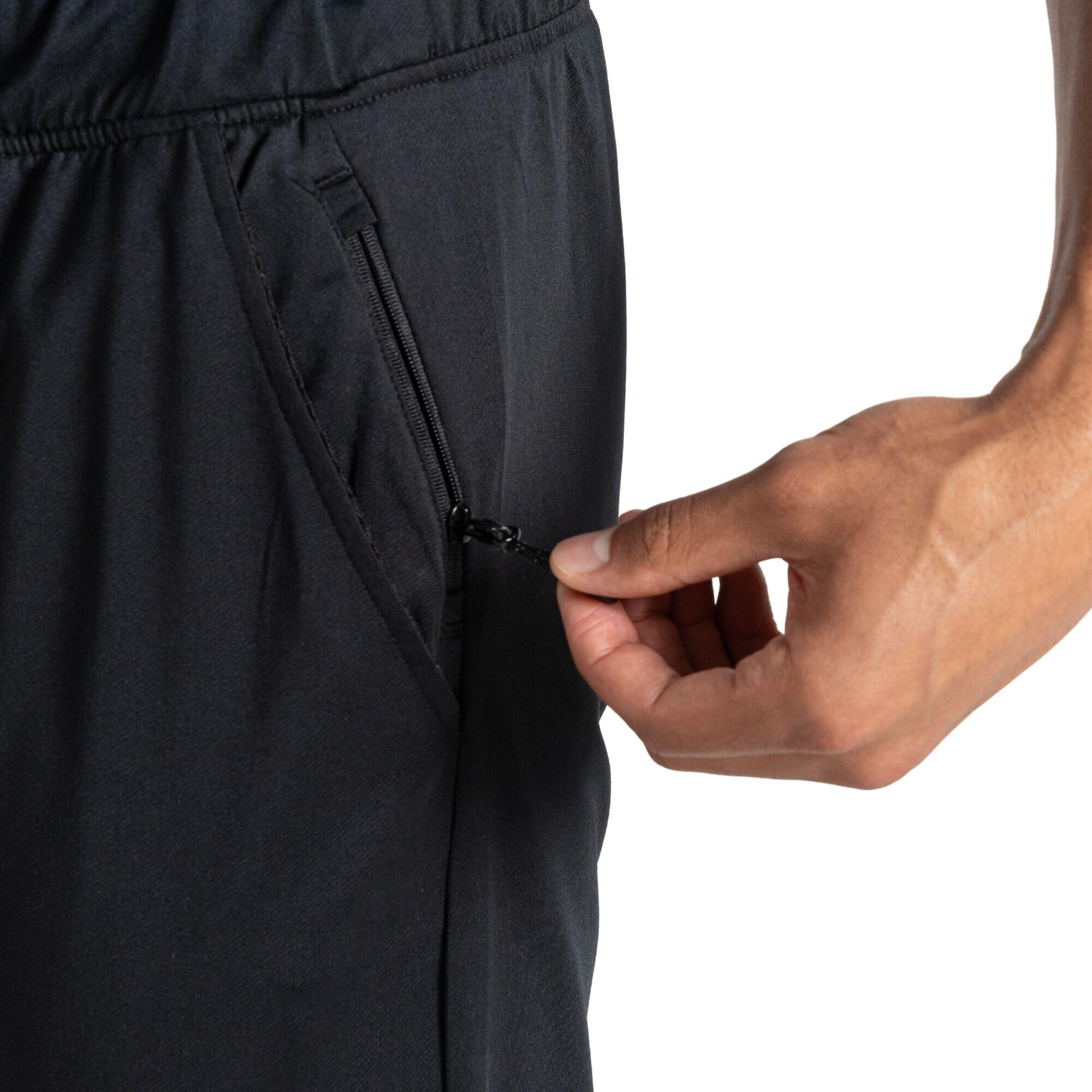 Mens Sprinted Jogging Bottoms (Black) 3/5