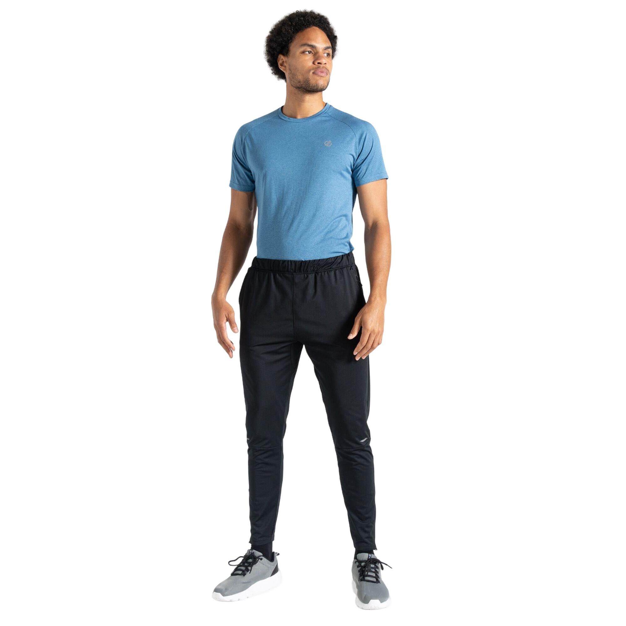Mens Sprinted Jogging Bottoms (Black) 4/5