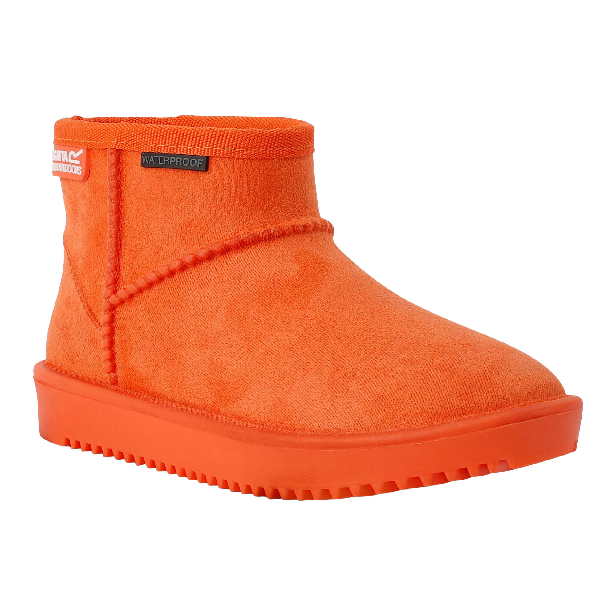 REGATTA Childrens/Kids Risely Faux Fur Lined Waterproof Snow Boots (Orange)