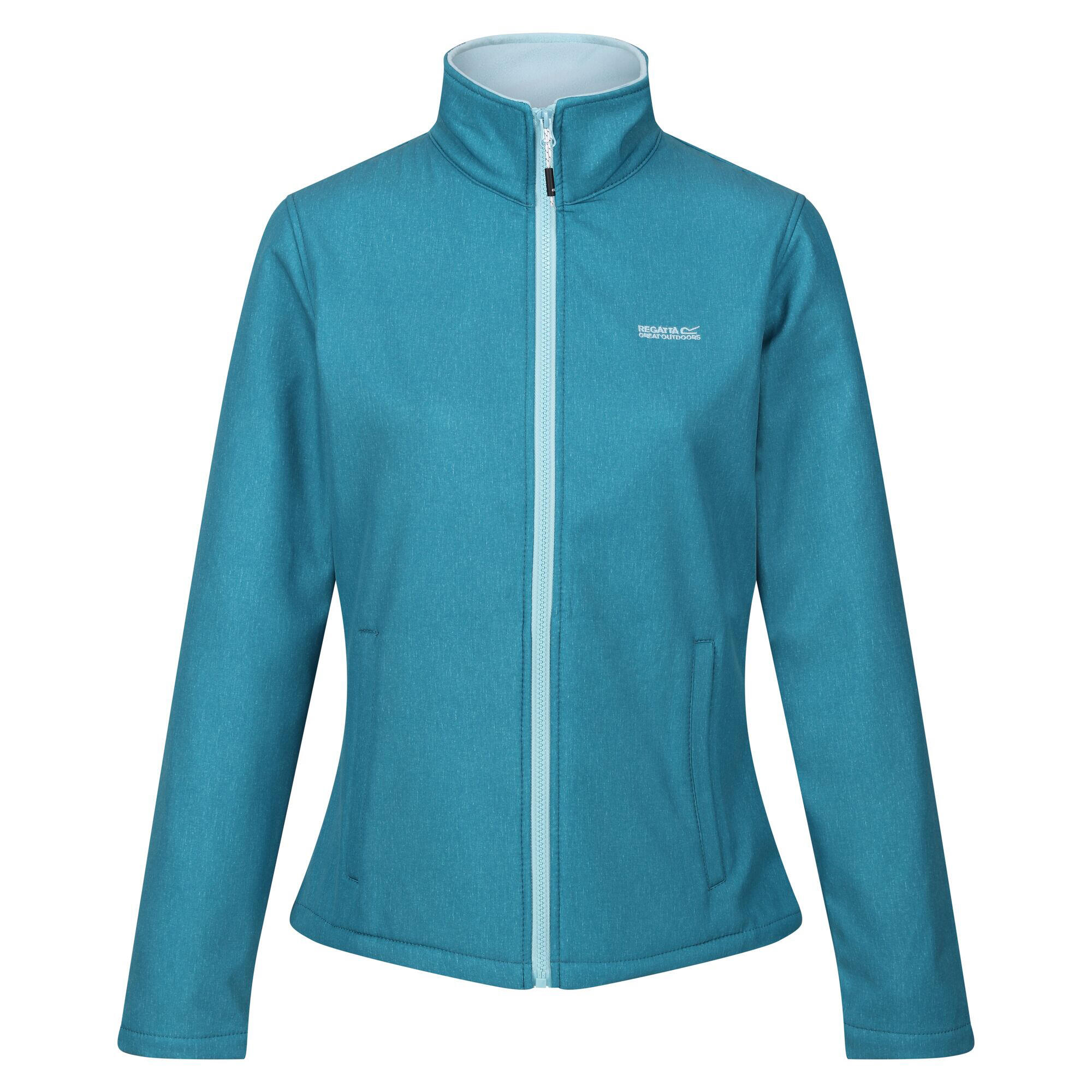 REGATTA Womens/Ladies Connie V Softshell Walking Jacket (Gulfstream/Sea Haze)