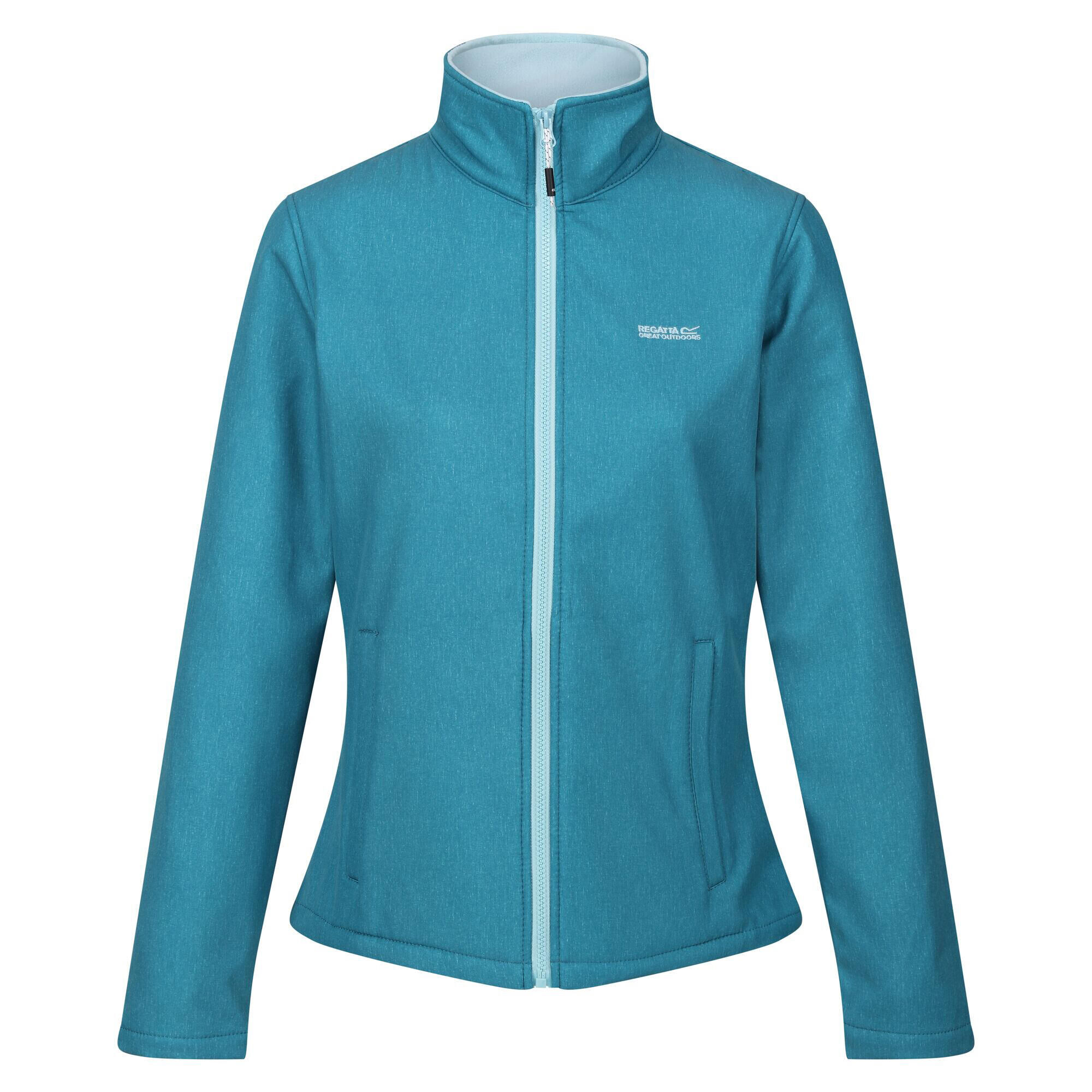 REGATTA Womens/Ladies Connie V Softshell Walking Jacket (Gulfstream/Sea Haze)