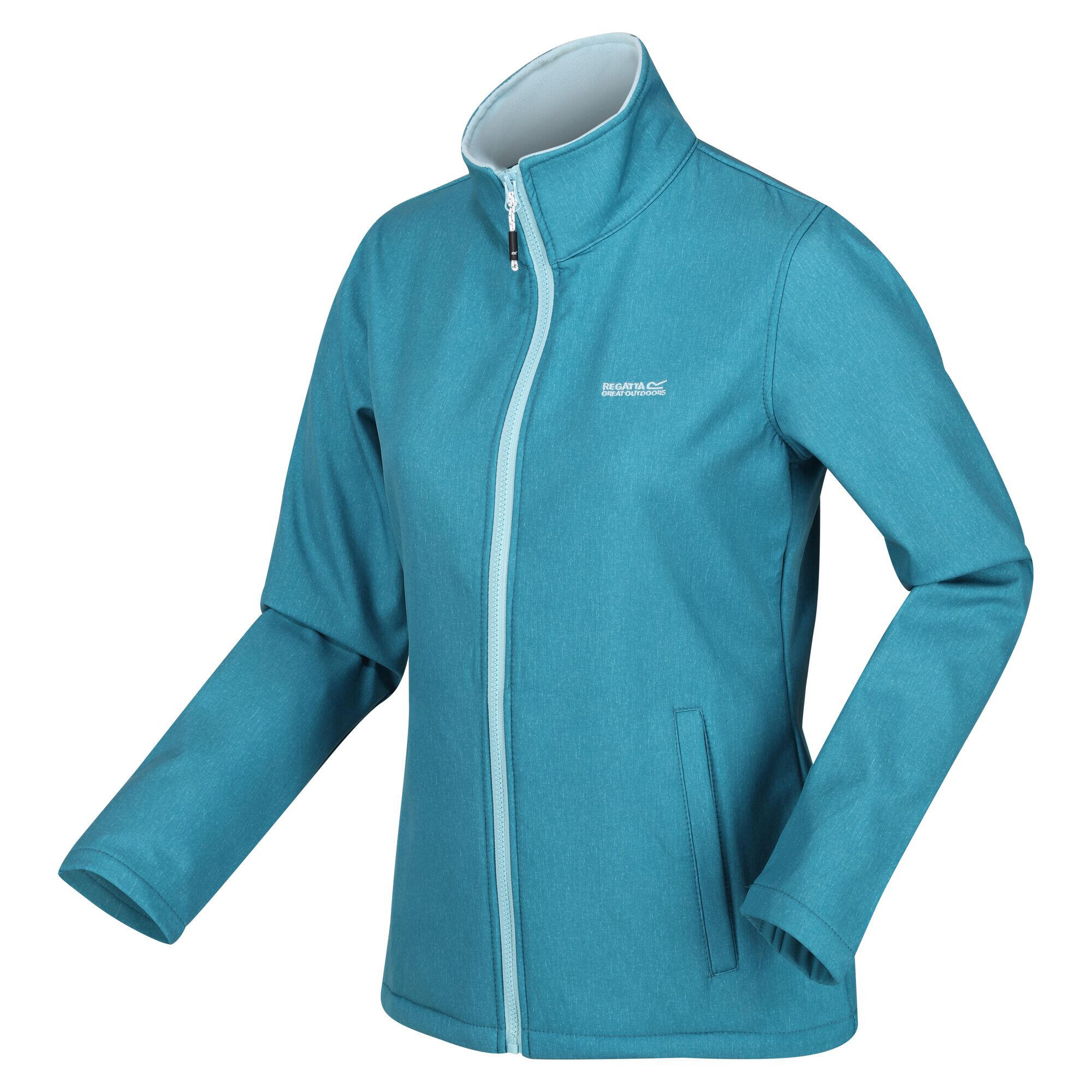 Womens/Ladies Connie V Softshell Walking Jacket (Gulfstream/Sea Haze) 3/4