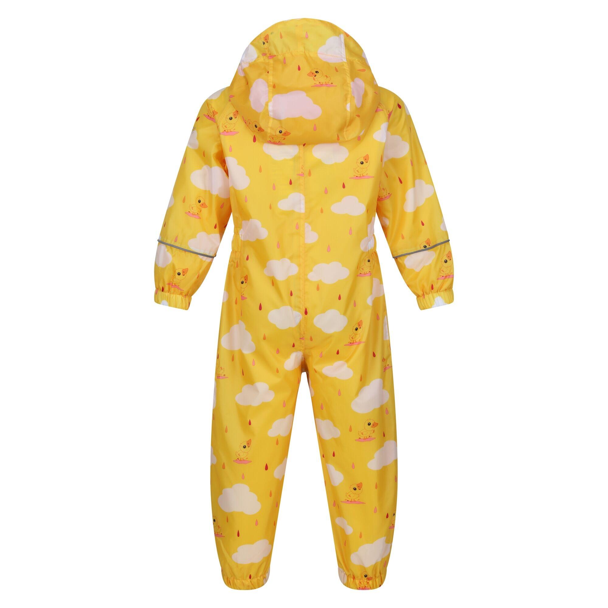 Childrens/Kids Pebbles The Duck Waterproof Puddle Suit (Sunbeam) 2/5