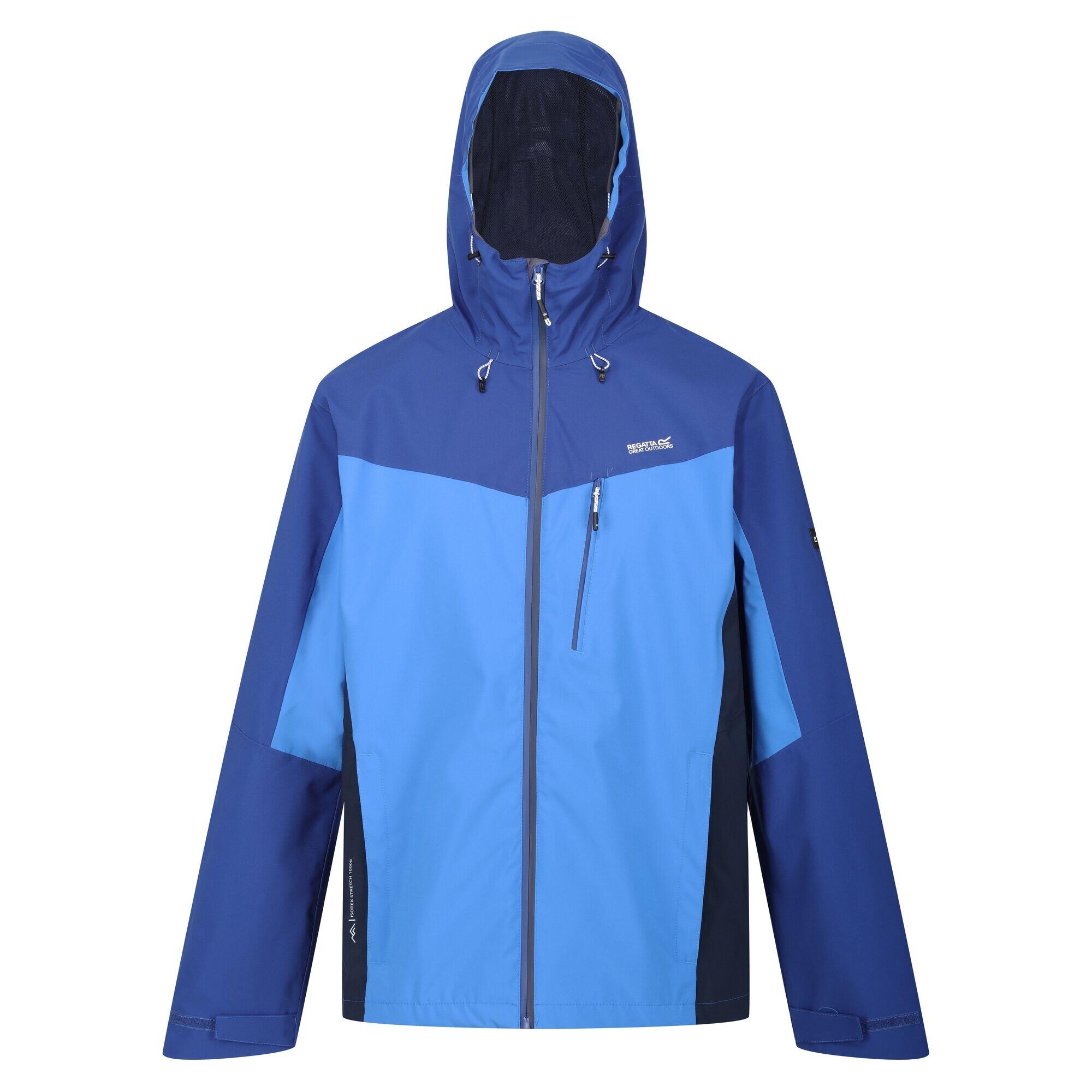 REGATTA Mens Birchdale Waterproof Jacket (Strong Blue/New Royal)