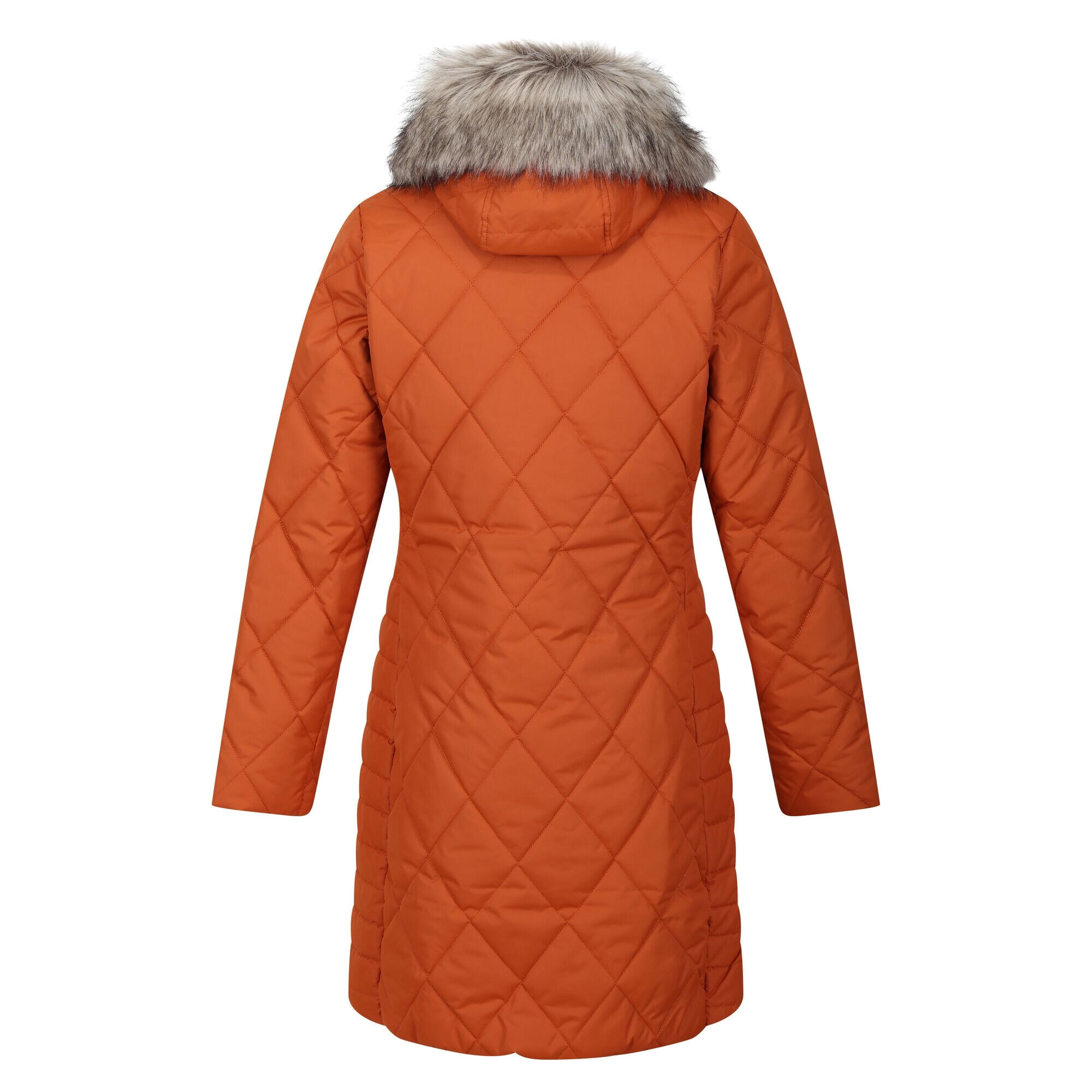 FRITHA women's parka (Burnt orange)