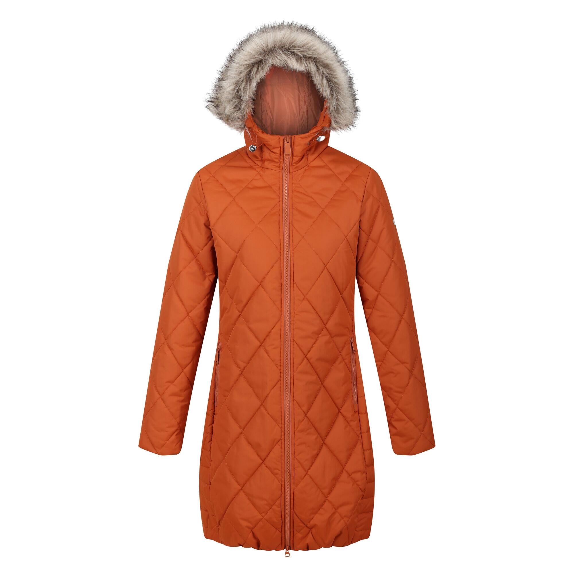 FRITHA women's parka (Burnt orange)