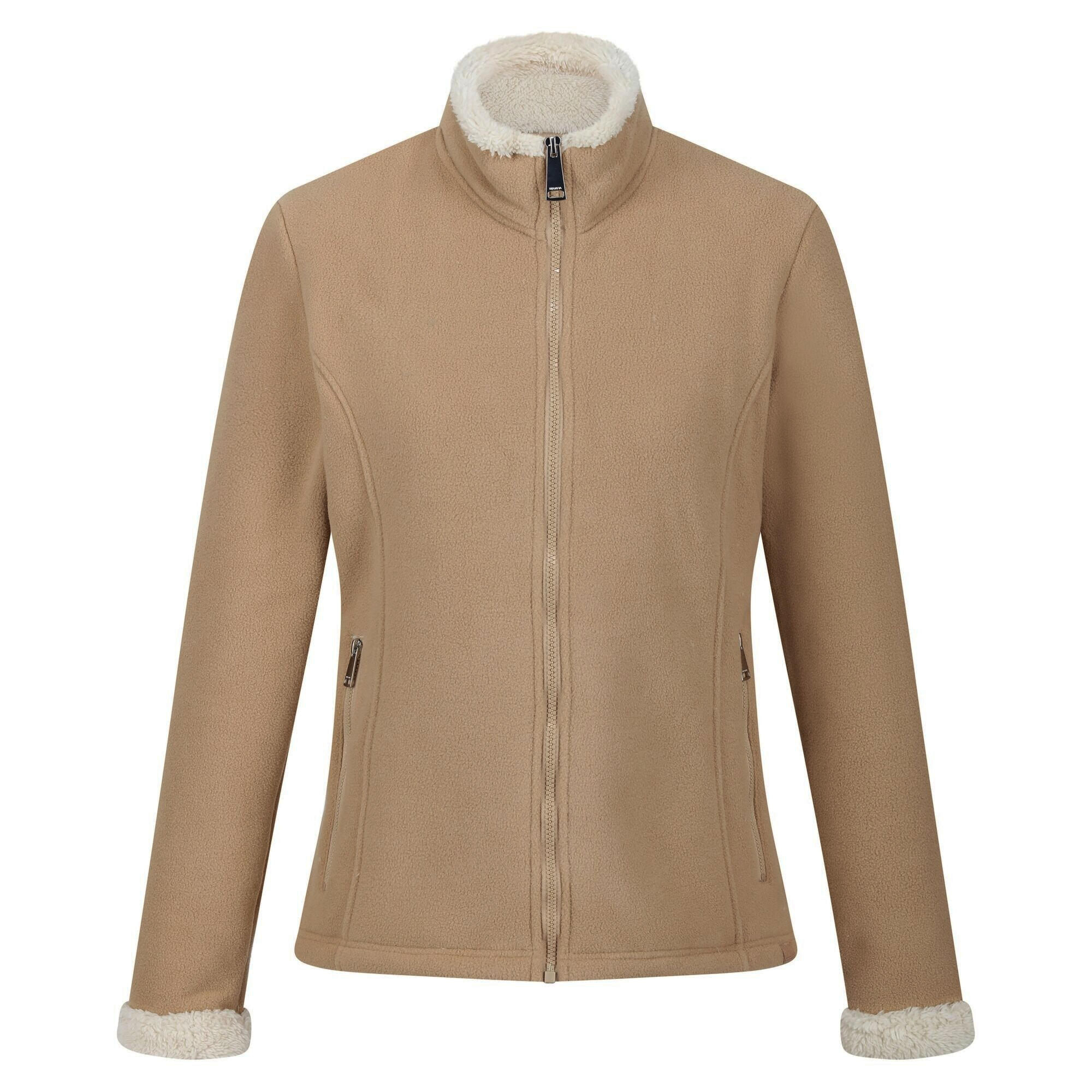 Womens/Ladies Brandall Heavyweight Fleece Jacket (Barleycorn/Light Vanilla) 1/5