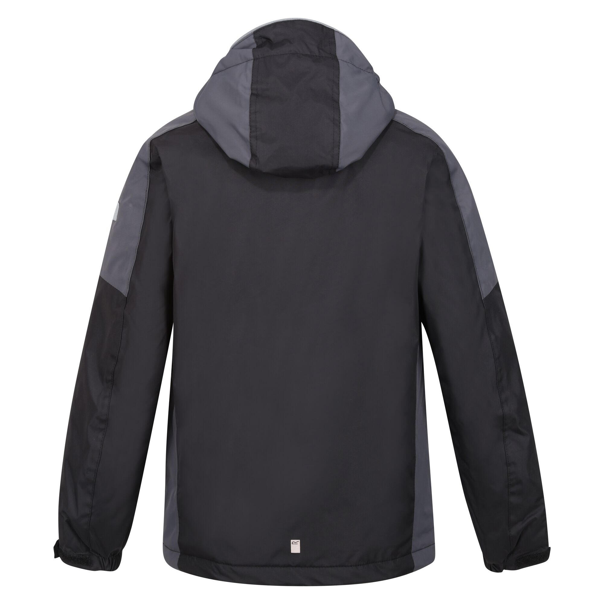 Childrens/Kids Hurdle IV Insulated Waterproof Jacket (Black/Seal Grey) 2/4