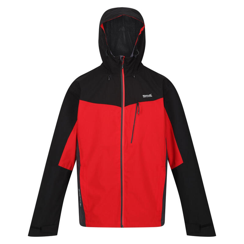 Chaqueta con Capucha Birchdale para Hombre Rojo Peligro, Negro