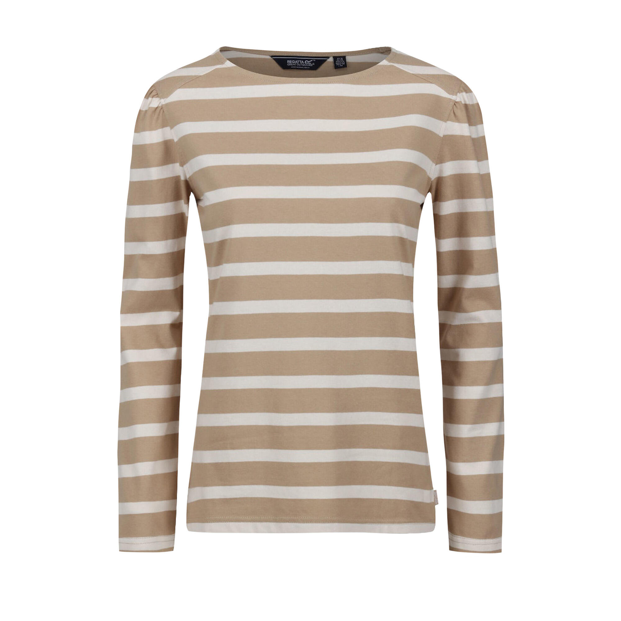 T-shirt de manga comprida federica stripe para senhora/senhora