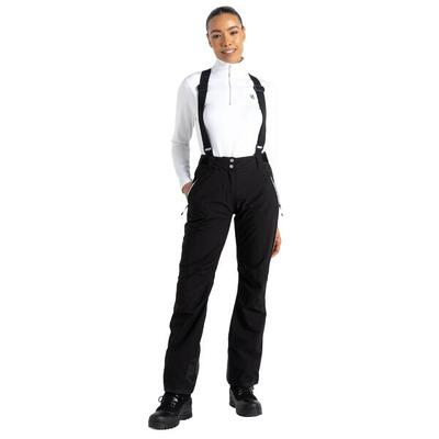 Donna Isolato Pantaloni Da Sci Dare 2B Diminish Nero Bianco