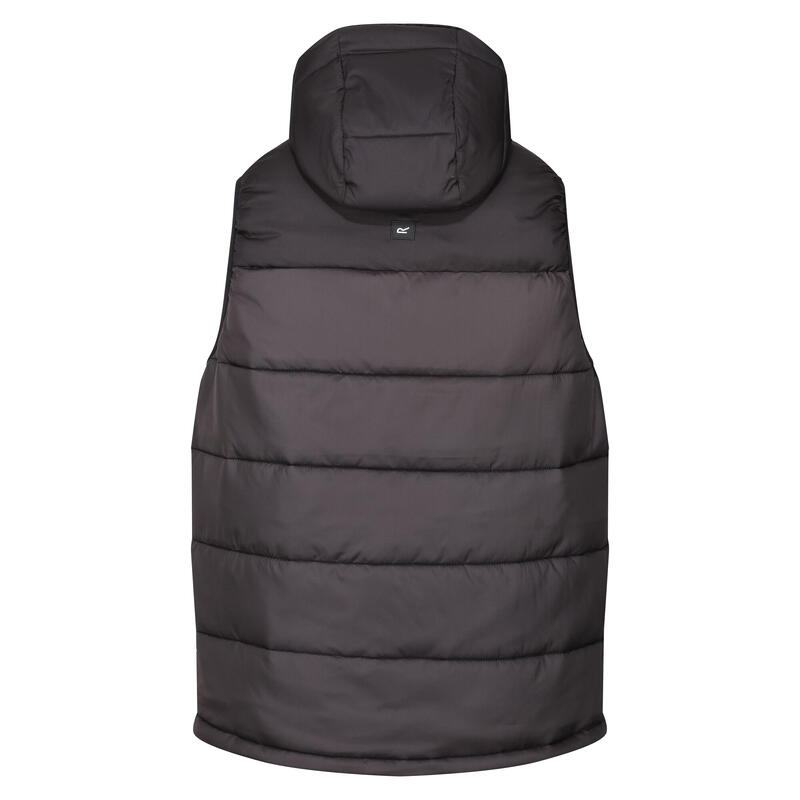 Heren Nevado zwaargewicht mouwloze bodywarmer (Zwart/Ash)